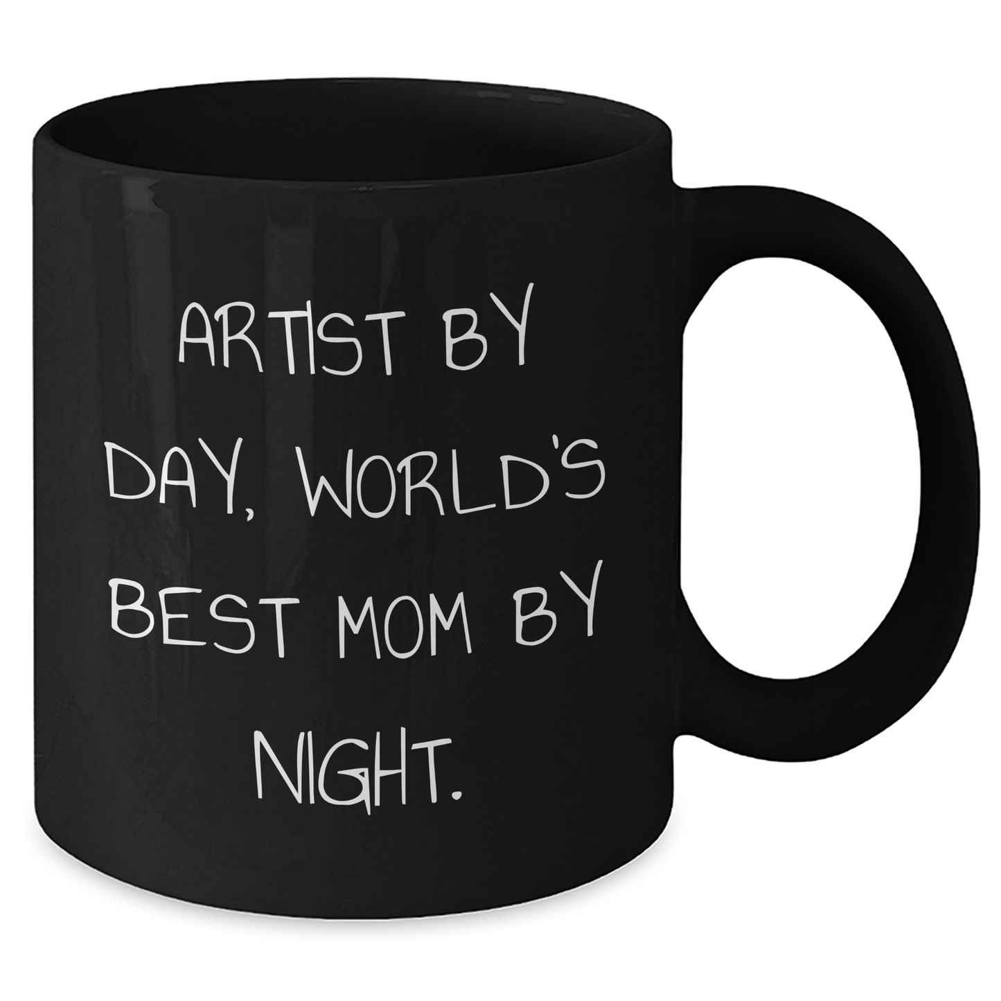 Artist Humor Funny Gifts from Mom to Dad on Father's Day Unique Black Coffee Mug - Additional
