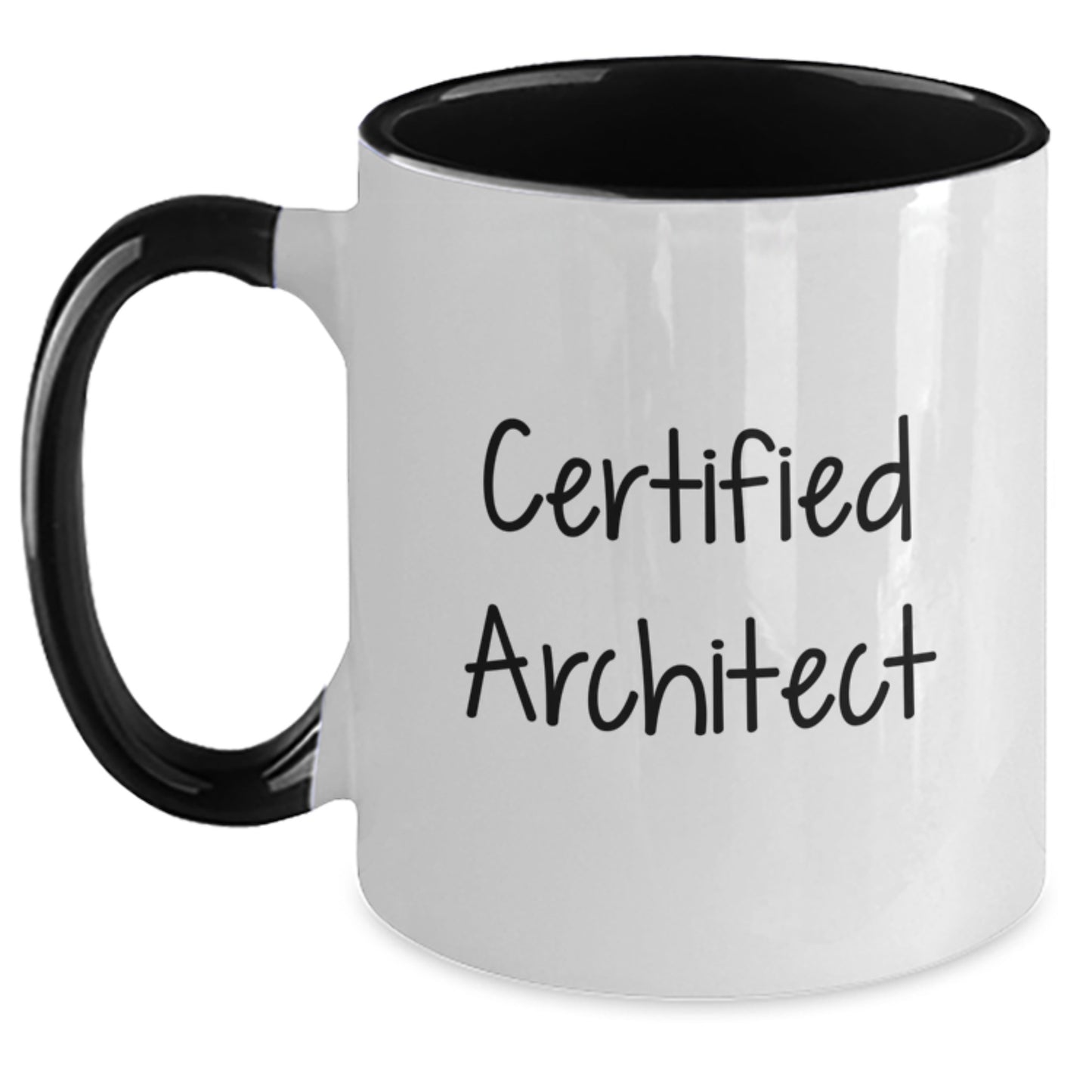 Funny Certified Architect Gifts for Men, Women, or Friends - Inspirational Two Tone Coffee Mug for Graduation - 'May Your Designs Be as Bold as Your Dreams' - Gifts from Family, Coworkers, or Friends - Main