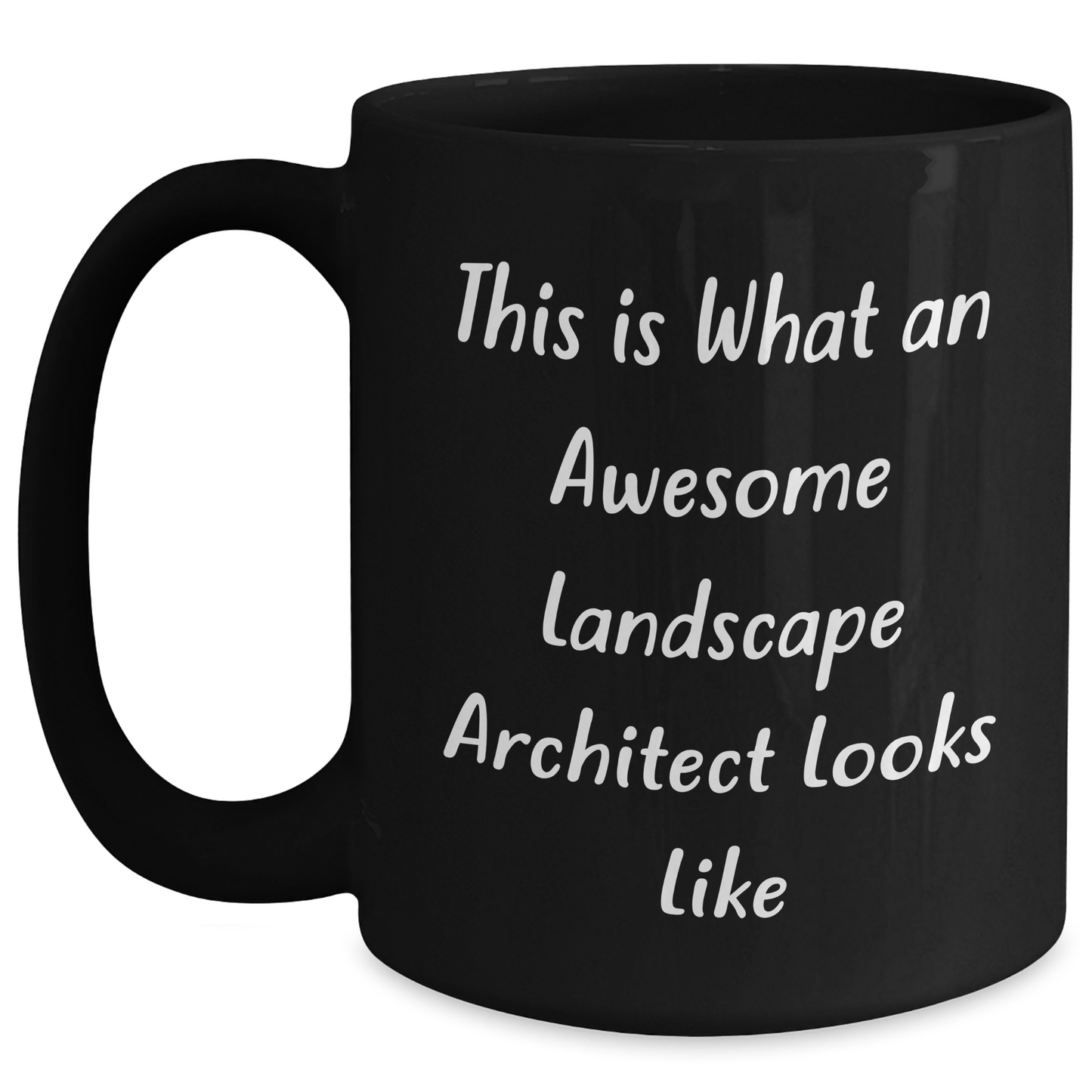 Landscape Architect Funny Mugs Gifts from Men to Women for Graduation, 'This Is What An Awesome Landscape Architect Looks Like', Black Coffee Mug, 11oz or 15oz, Microwave and Dishwasher Safe - Main