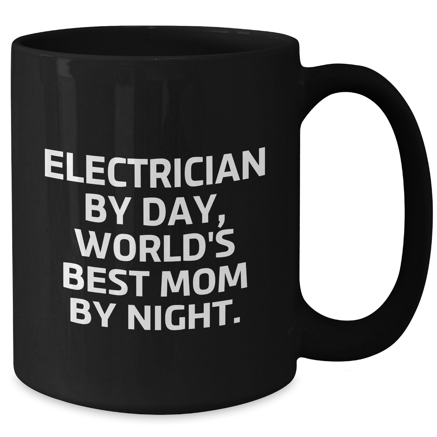 Electrician Gifts, Funny Quote, Black Coffee Mug, Father's Day Unique Gifts from Mom, Gifts for Electrician - Additional