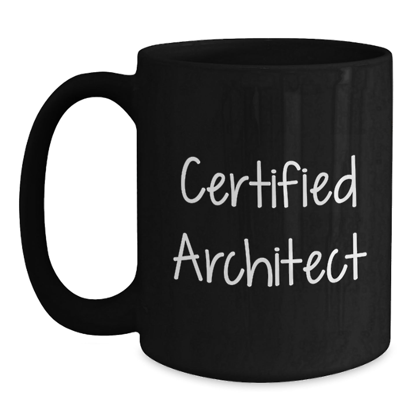 Funny Architect Gifts from Friends for Graduation with Black Coffee Mug - 'You're a-maze-ing'! - Main