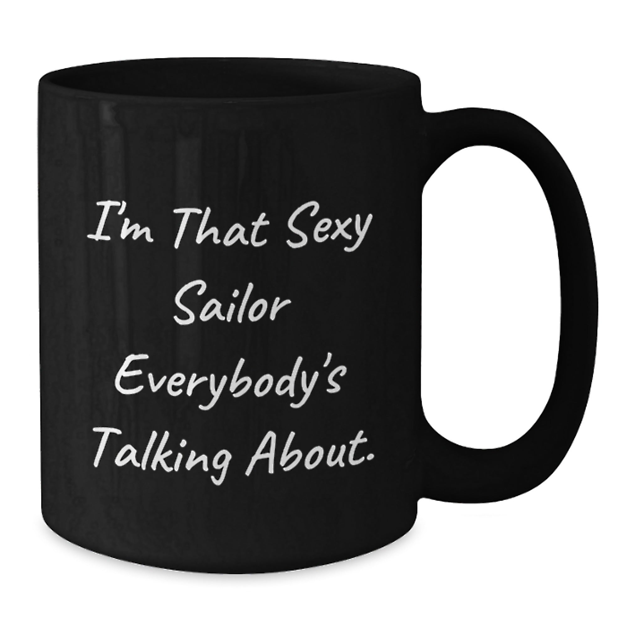 Sailor Gifts from Men for Christmas Unique Sailor Funny Black Coffee Mug - Additional