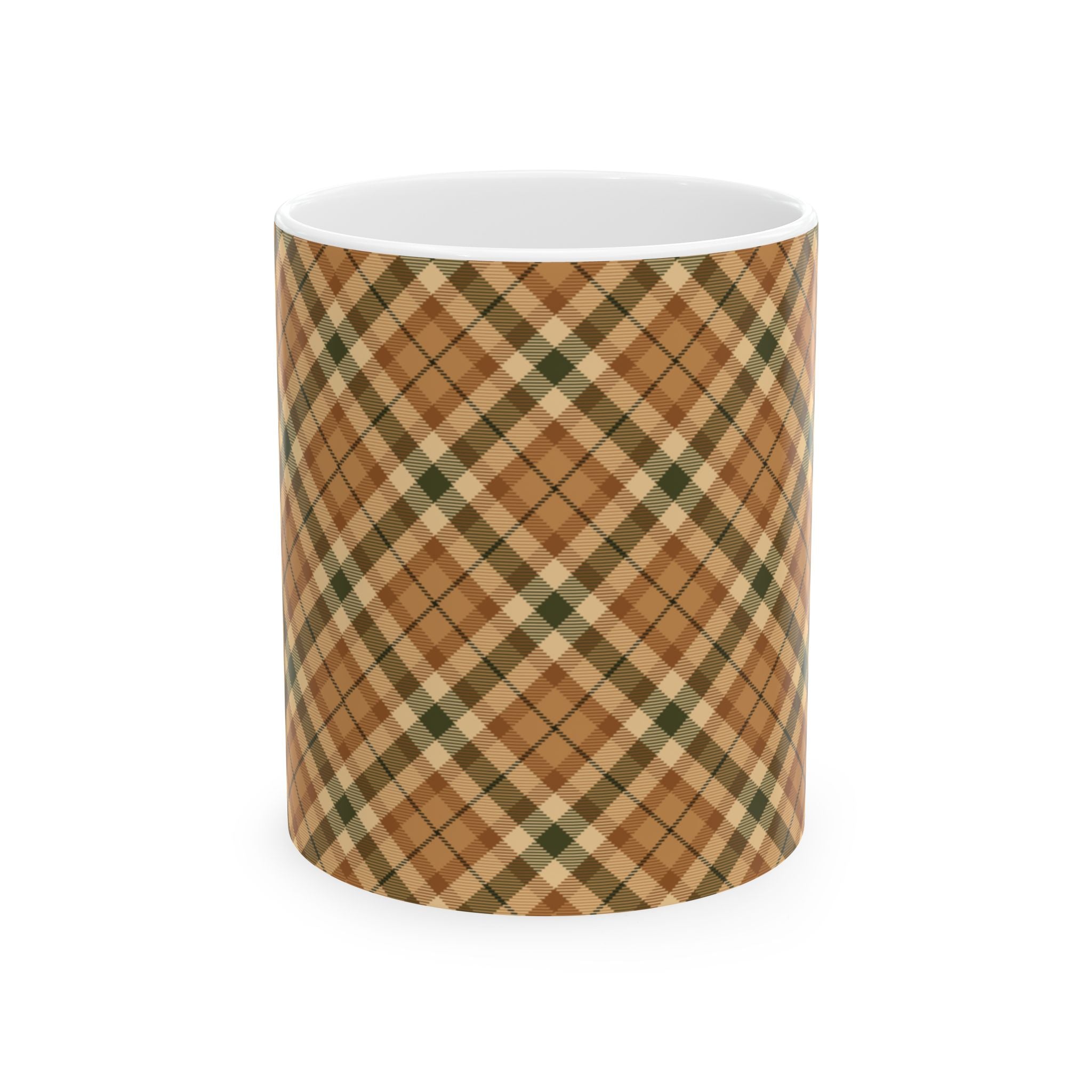 Plaid Ceramic Mug - Cozy and Stylish Drinkware for Every Occasion