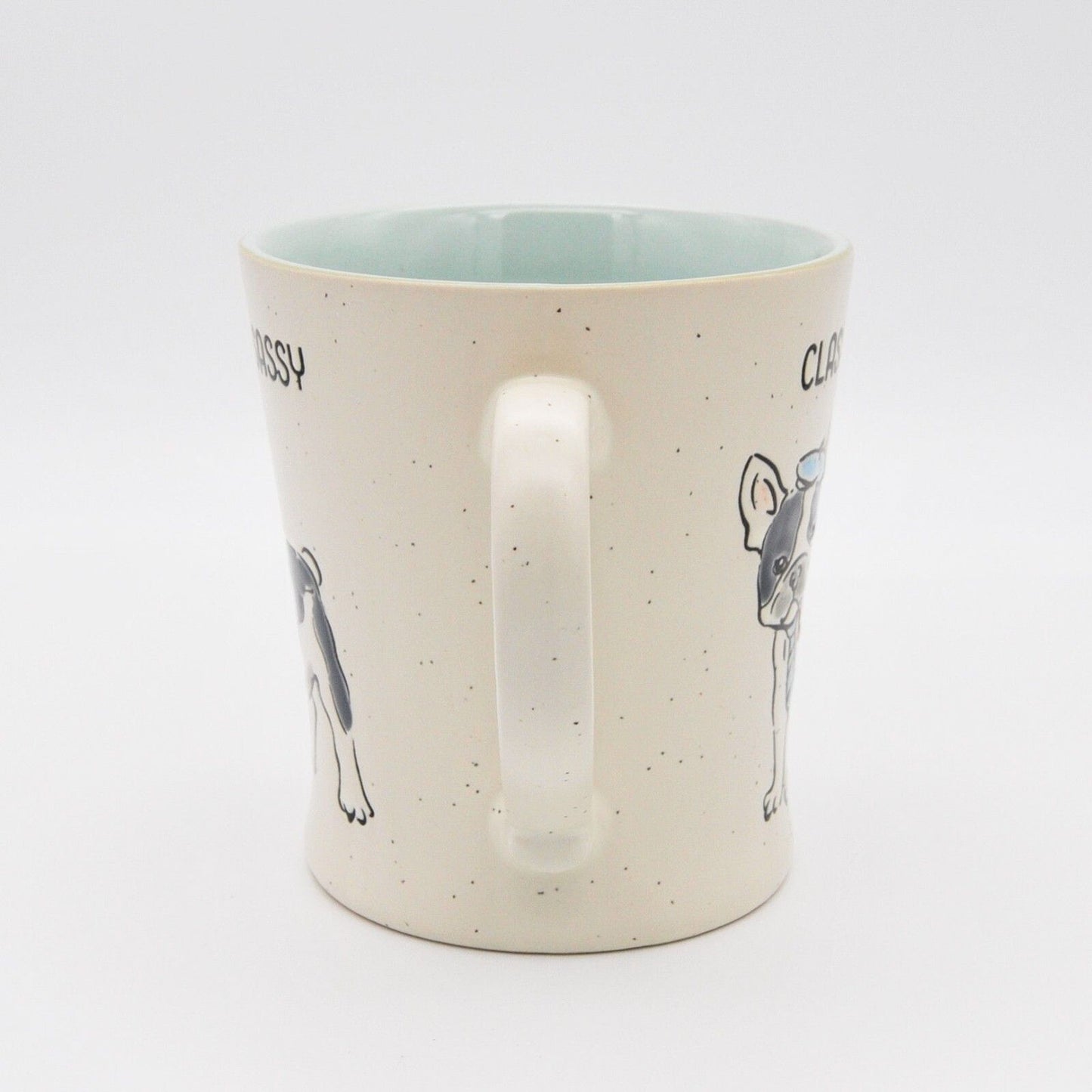 Classy & Sassy French Bulldog Mug, 17oz Ceramic Coffee Cup by Spectrum Designz