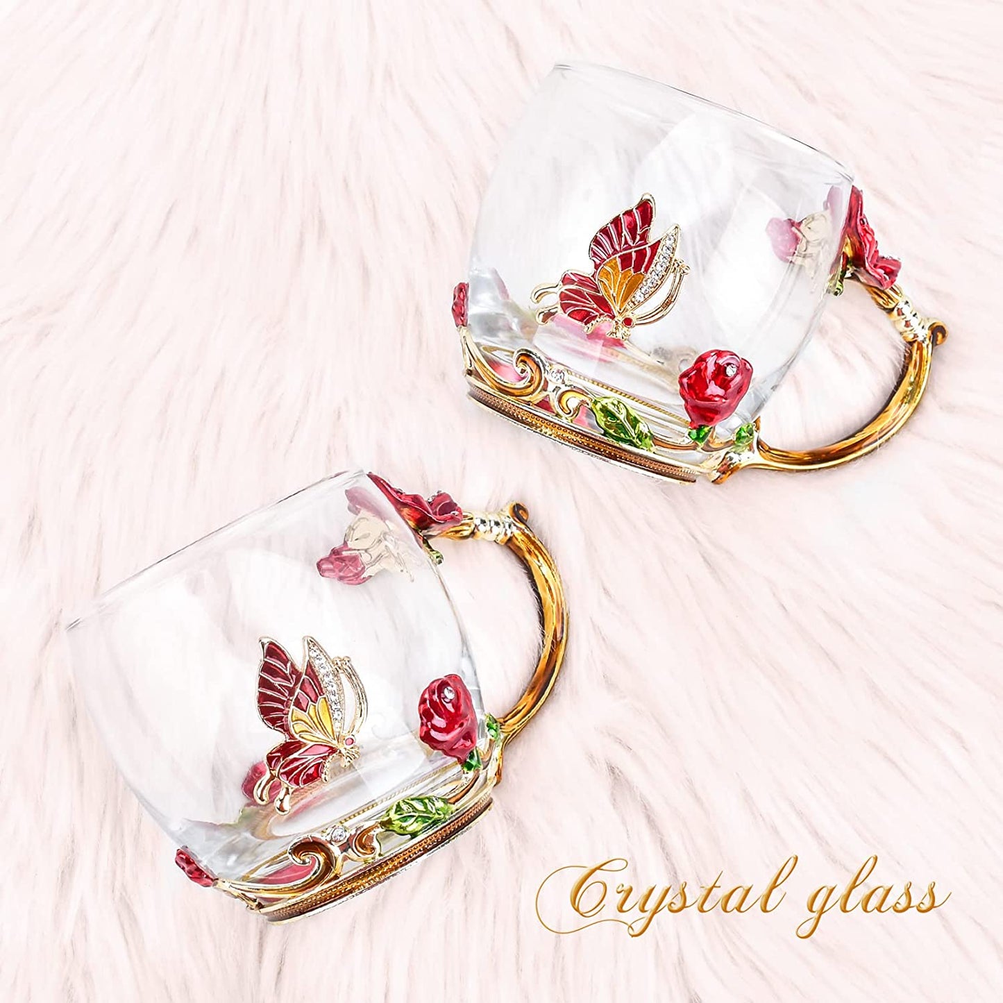 Gifts for Mom Women Mothers Day Glass Coffee Enamels Mug Best Birthday Valentines Gifts for Her Girlfriend Wife from Daughter Son Valentine'S Christmas Stocking Stuffers for Women Tea Cup