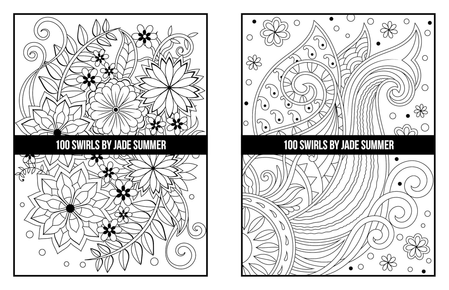 100 Swirls Coloring Book: for Adults with Fun, Easy, and Relaxing Designs