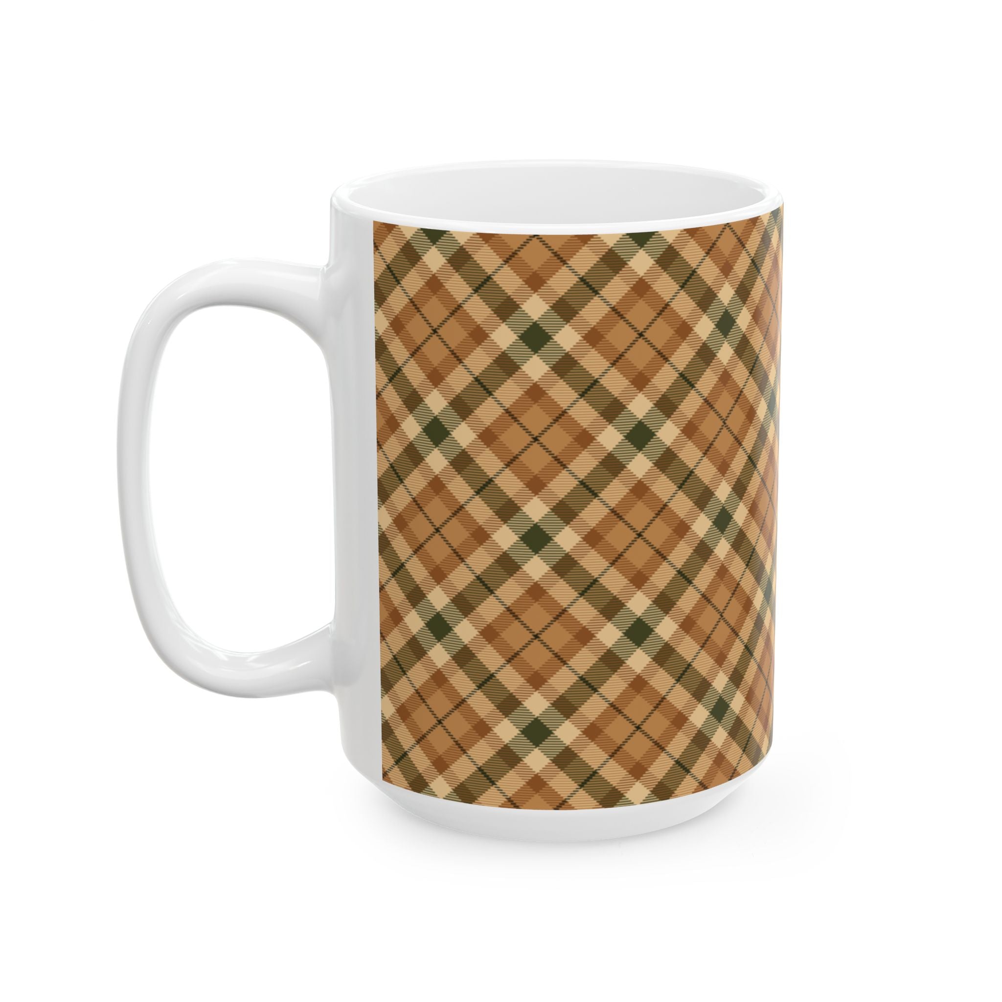 Plaid Ceramic Mug - Cozy and Stylish Drinkware for Every Occasion