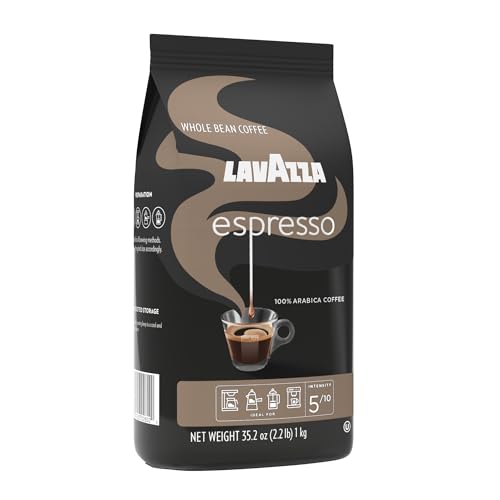 Lavazza Espresso Whole Bean Coffee, Medium Roast, 100% Arabica, 2.2 lb Bag (Pack of 1)