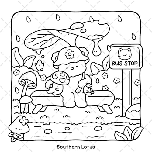 Dreamy Friends: Coloring Book for Adults and Teens Featuring Little Animal Friends and Fantasy Characters in Funny and Cozy Adventures for Relaxation (Cute & Easy Coloring)