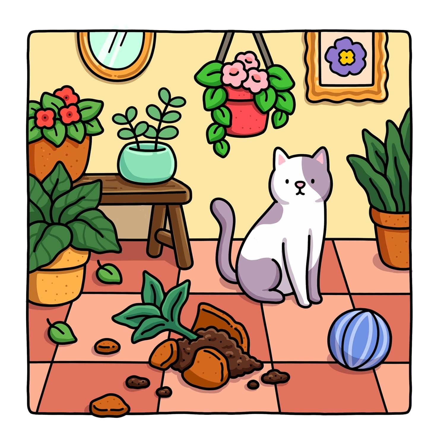 Cat Moments: Meow Life Coloring Book for Adults and Teens (Cat & Dog Coloring Book)