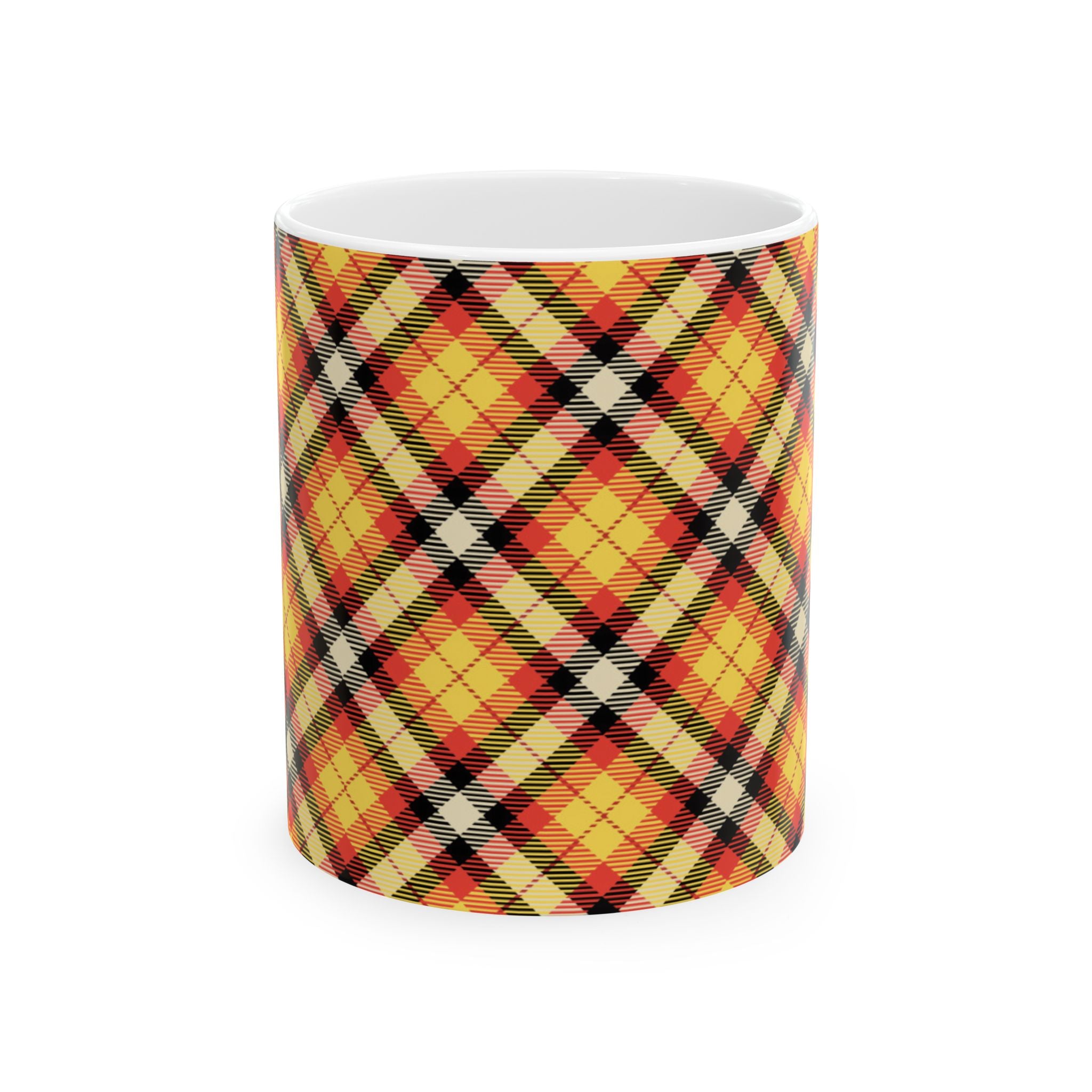 Plaid Ceramic Mug - Cozy and Stylish Drinkware for Every Occasion