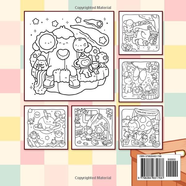 Dreamy Friends: Coloring Book for Adults and Teens Featuring Little Animal Friends and Fantasy Characters in Funny and Cozy Adventures for Relaxation (Cute & Easy Coloring)