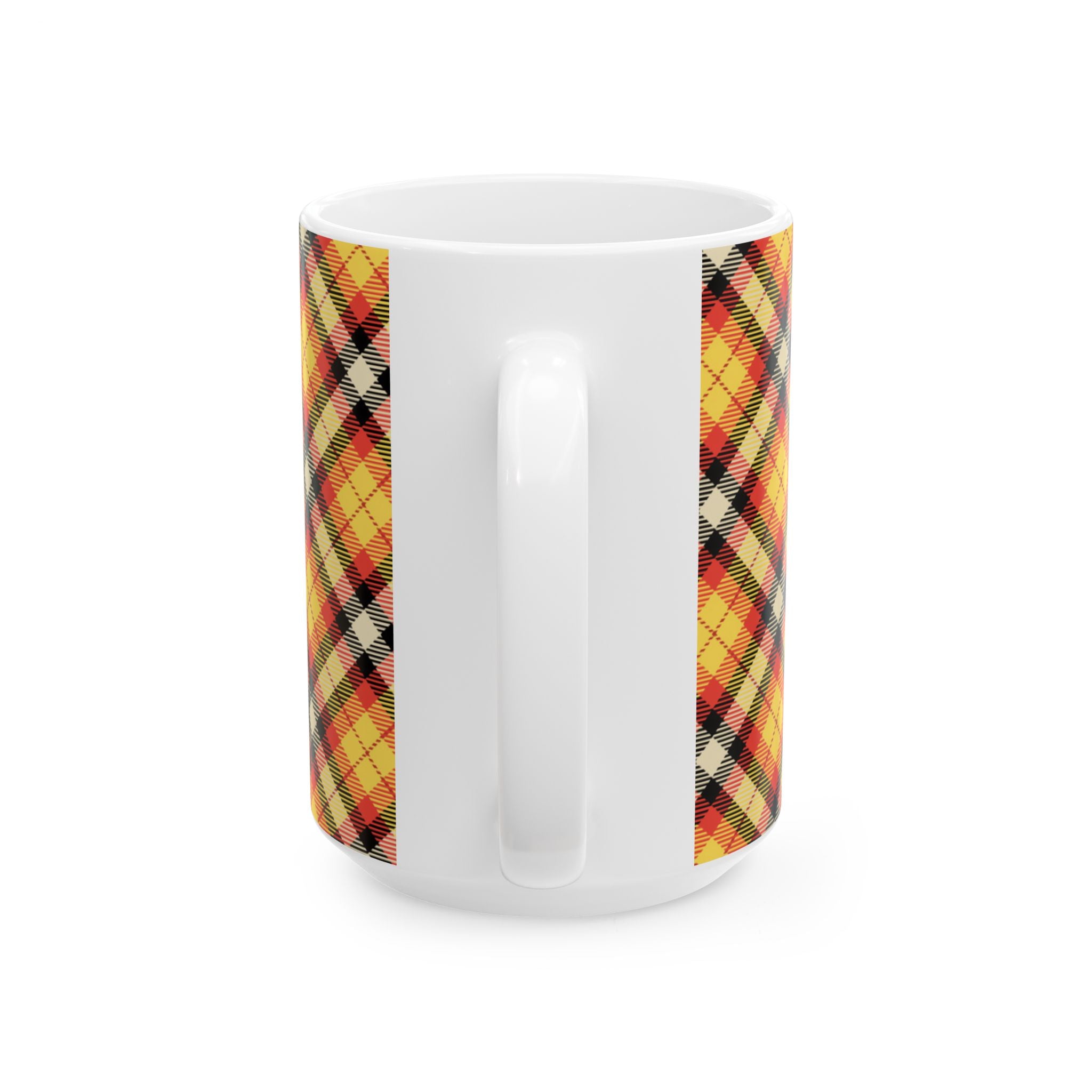 Plaid Ceramic Mug - Cozy and Stylish Drinkware for Every Occasion