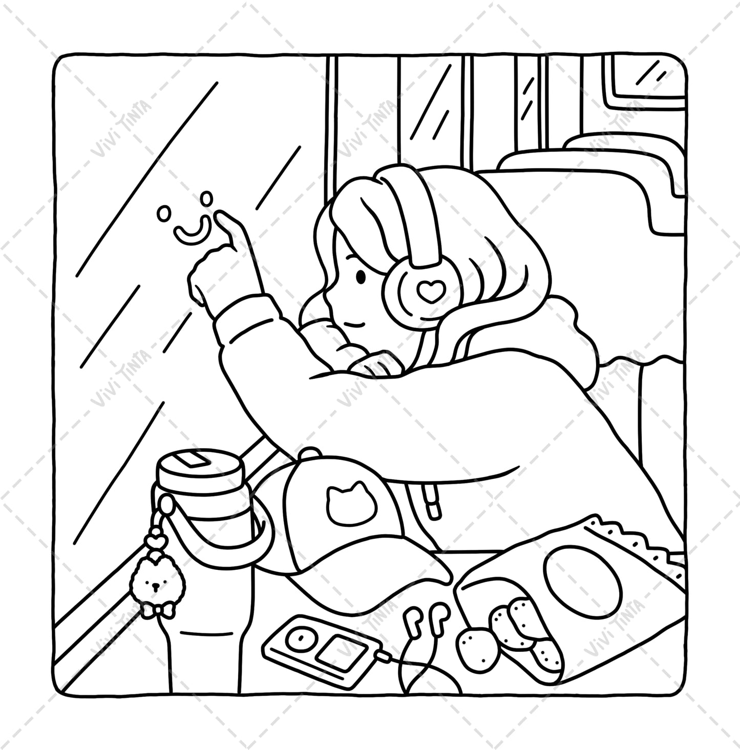 Soft Life: Cozy & Calming Coloring Book for Adults and Teens Featuring Gentle Daily Moments and Simple Joys (Girl Theme Coloring Book)