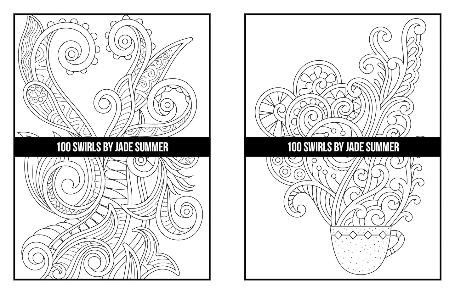100 Swirls Coloring Book: for Adults with Fun, Easy, and Relaxing Designs
