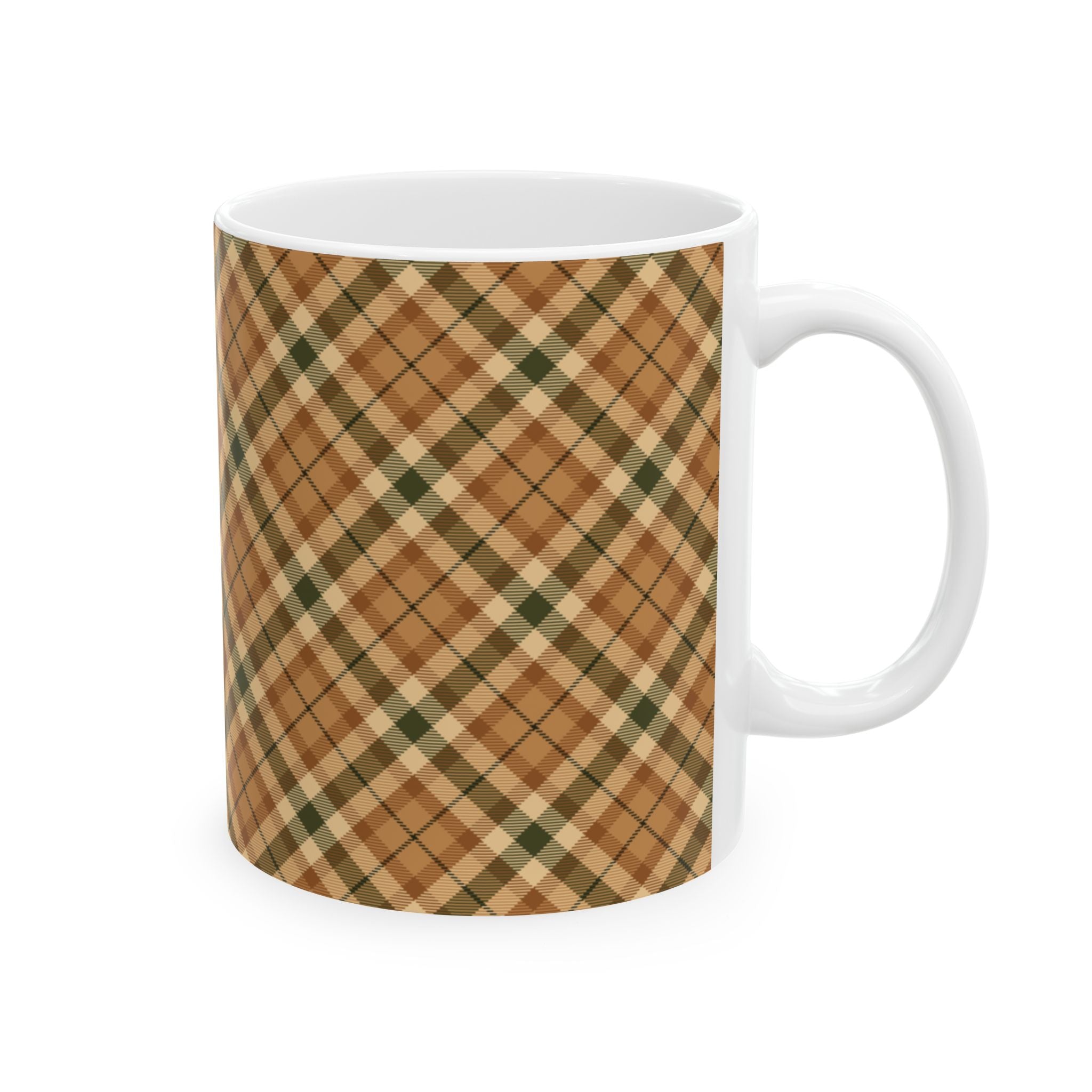Plaid Ceramic Mug - Cozy and Stylish Drinkware for Every Occasion