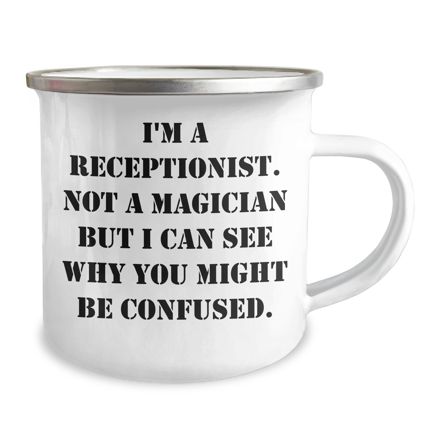 Funny Receptionist Gifts, I'm A Receptionist. Not A Magician... Graduation Unique Gifts from Friends, Coworkers to Receptionist - Image 2