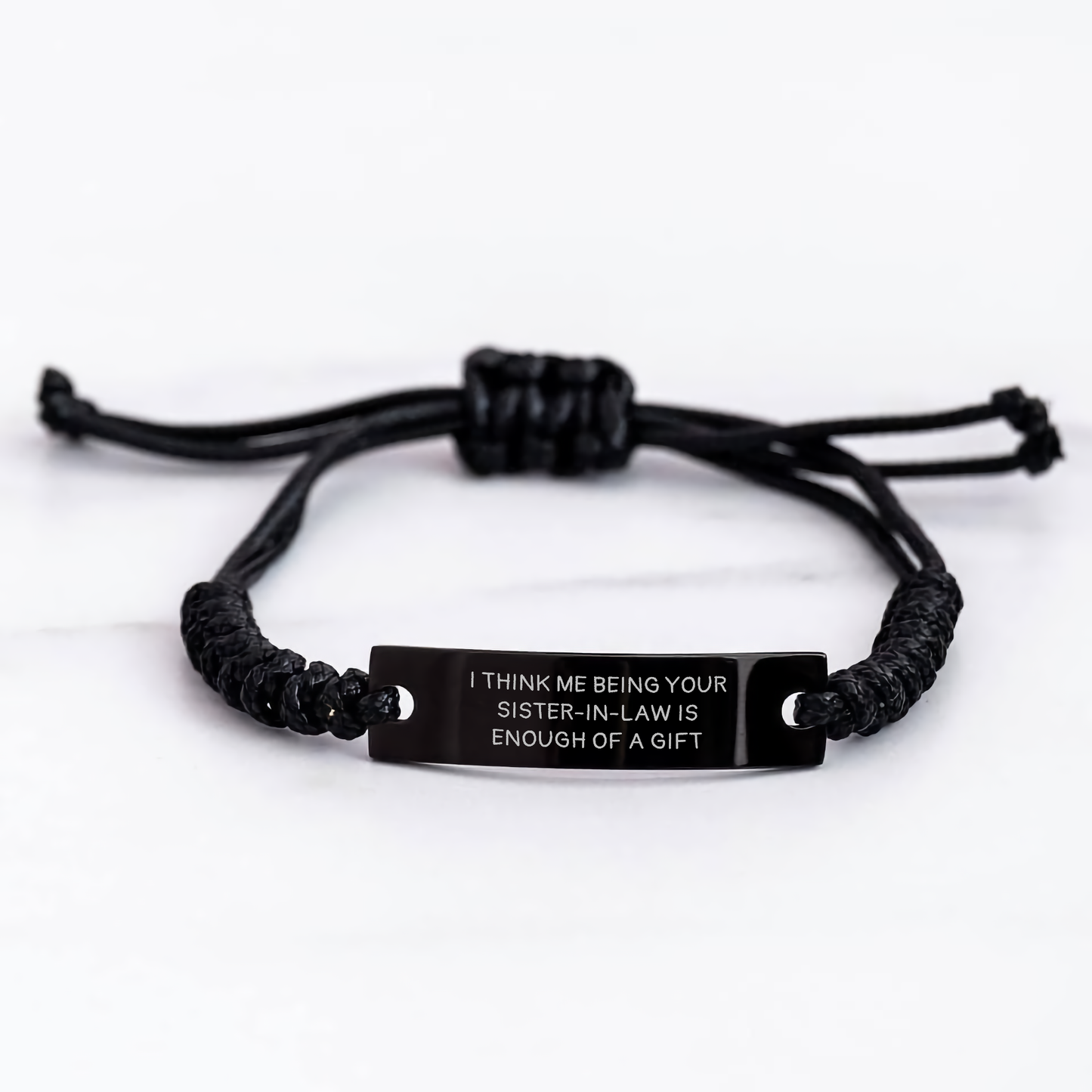 Sister-in-law Gifts, Quote Rope Bracelet, Funny Quote Jewelry for Women, Gifts from Men, Unique Mother's Day Unique Gifts for Sister-in-law - Image 3