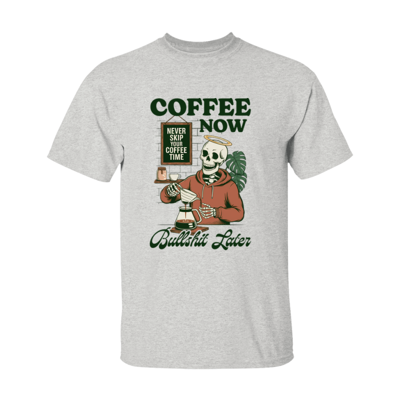 Funny Halloween Coffee Lovers T-Shirt, Graphic Halloween Tee, Gildan 500 Unisex