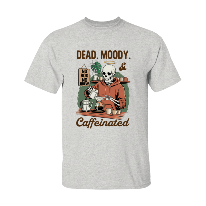Funny Halloween Coffee Lovers T-Shirt, Graphic Halloween Tee, Gildan 500 Unisex