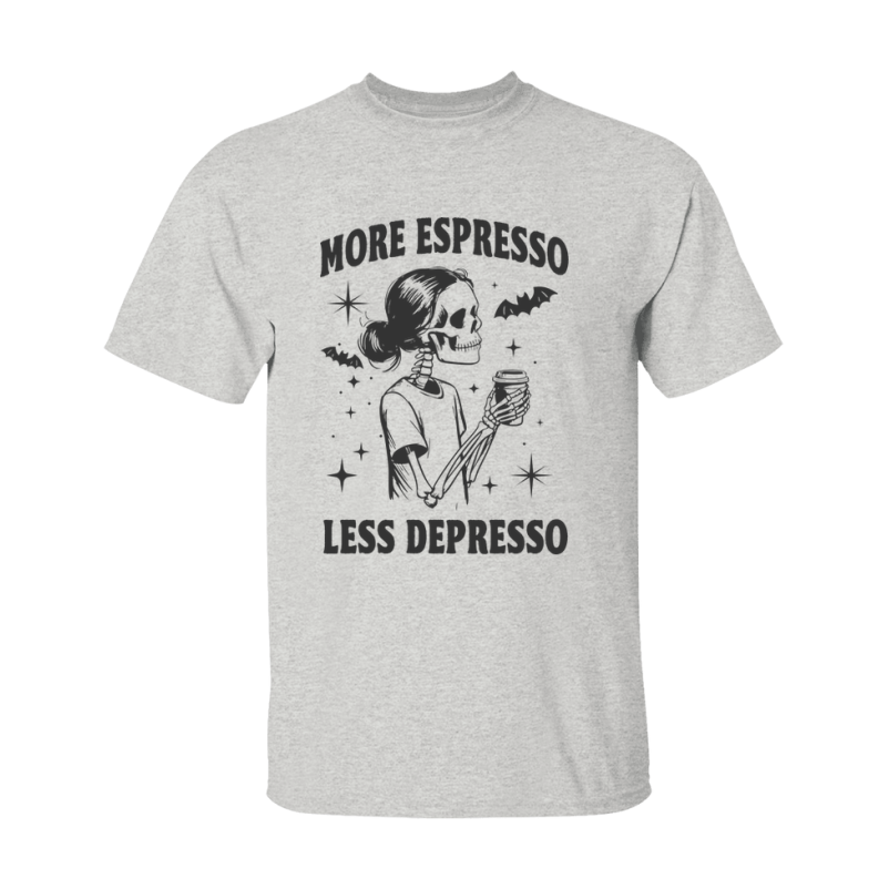 Funny Halloween Coffee Lovers T-Shirt, Graphic Halloween Tee, Gildan 500 Unisex