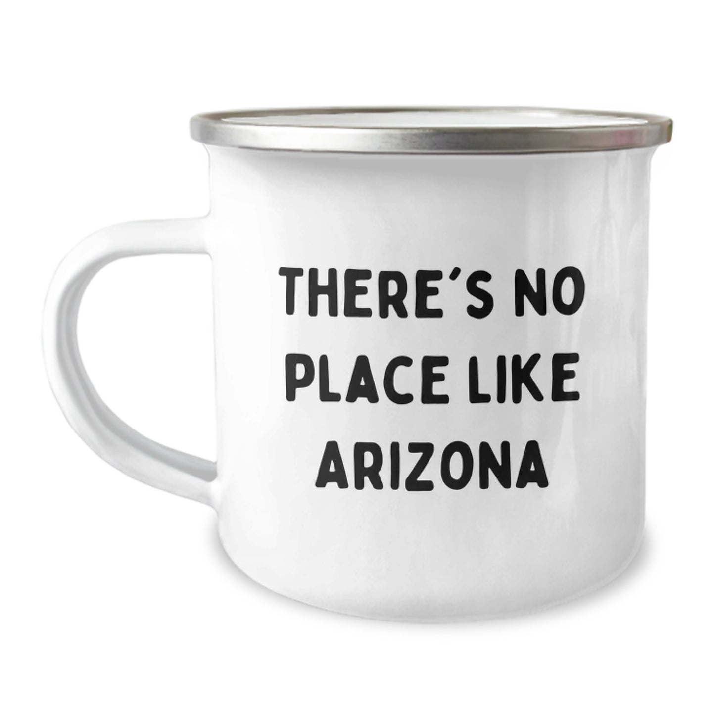 Arizona Treasures Funny Camping Mugs for Men Gifts from Family, Arizona Camping Mug Birthday Unique Gifts for Arizona Lovers, 'There's No Place Like Arizona' Quote - Image 1