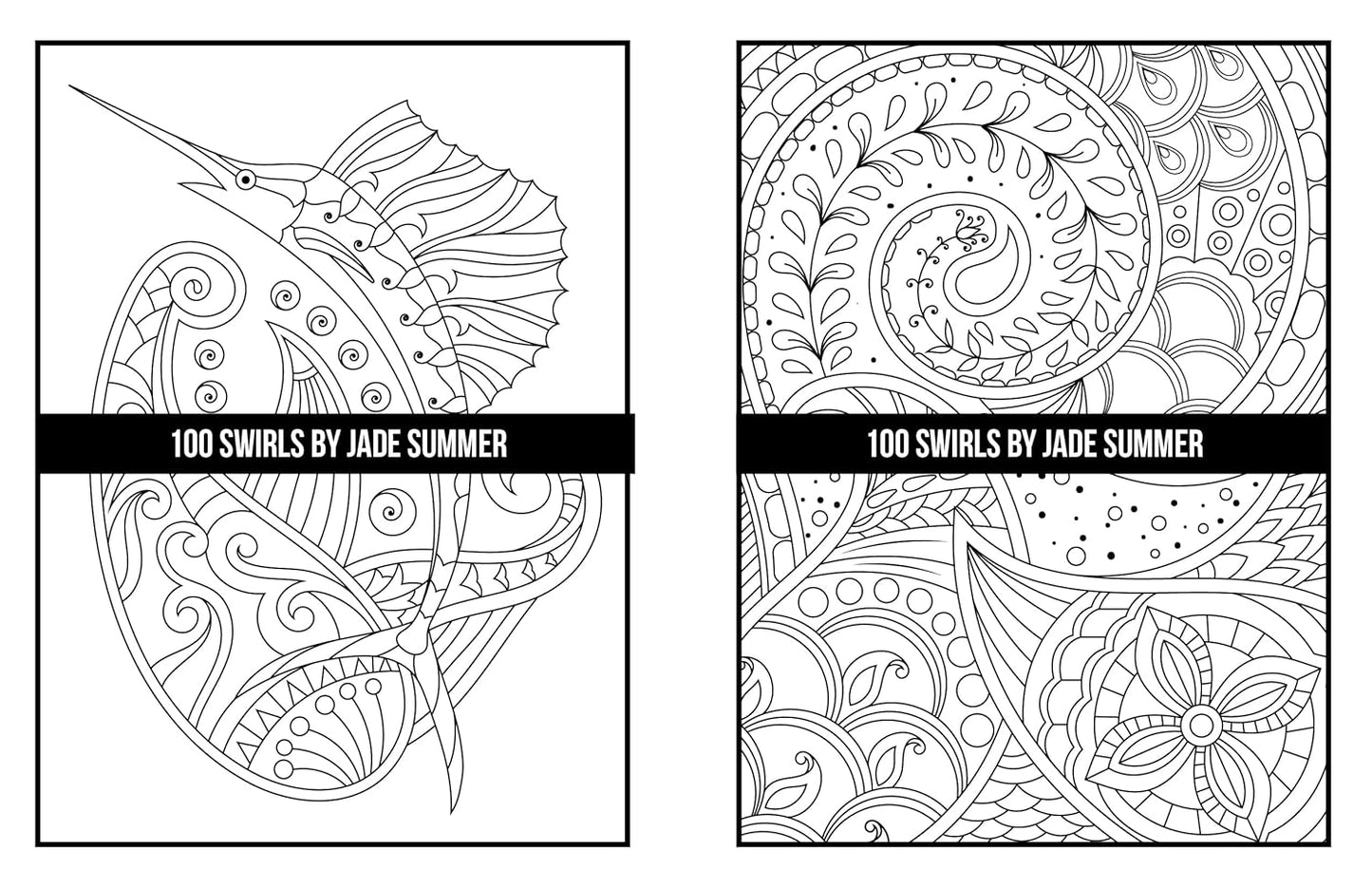 100 Swirls Coloring Book: for Adults with Fun, Easy, and Relaxing Designs
