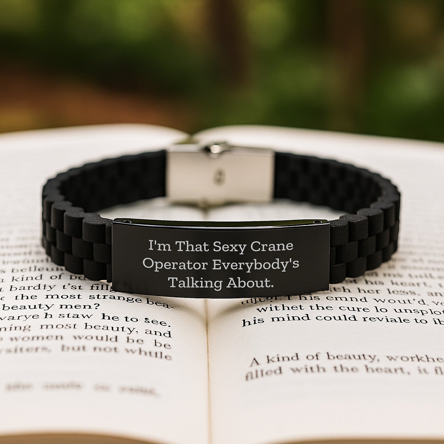 Sexy Crane Operator Gifts for Him, I'm That Sexy Crane Operator Everybody's Talking About. Glide lock Clasp Bracelet, Graduation Unique Gifts from Family - Image 2
