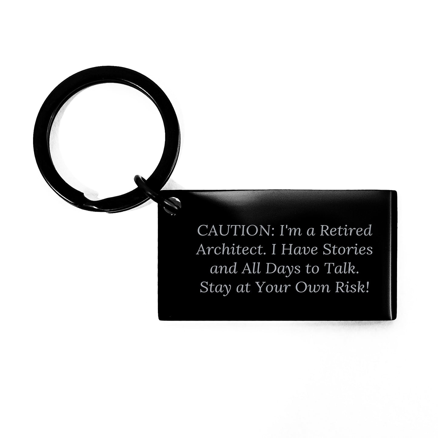 Architect Keychain Quote Funny Gifts from Friends for Men Birthday Unique - Image 1