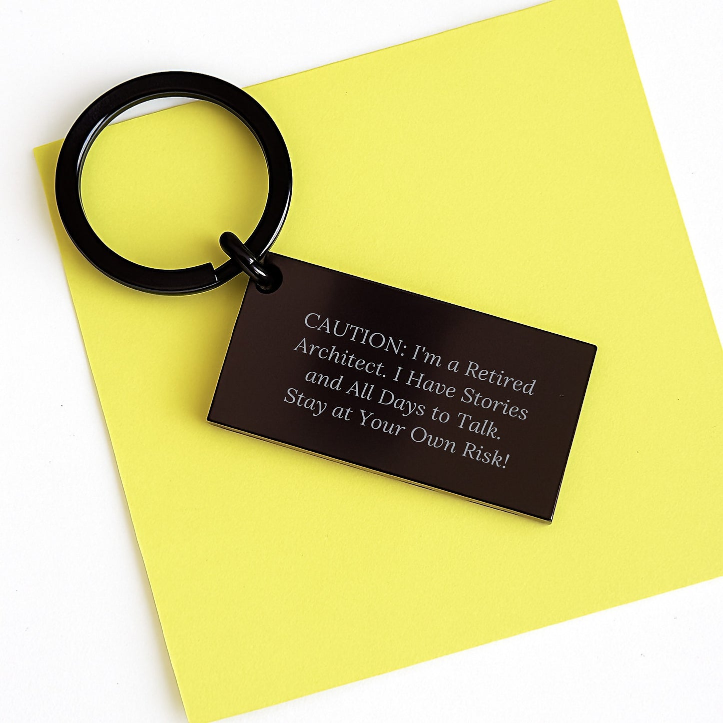 Architect Keychain Quote Funny Gifts from Friends for Men Birthday Unique - Image 3