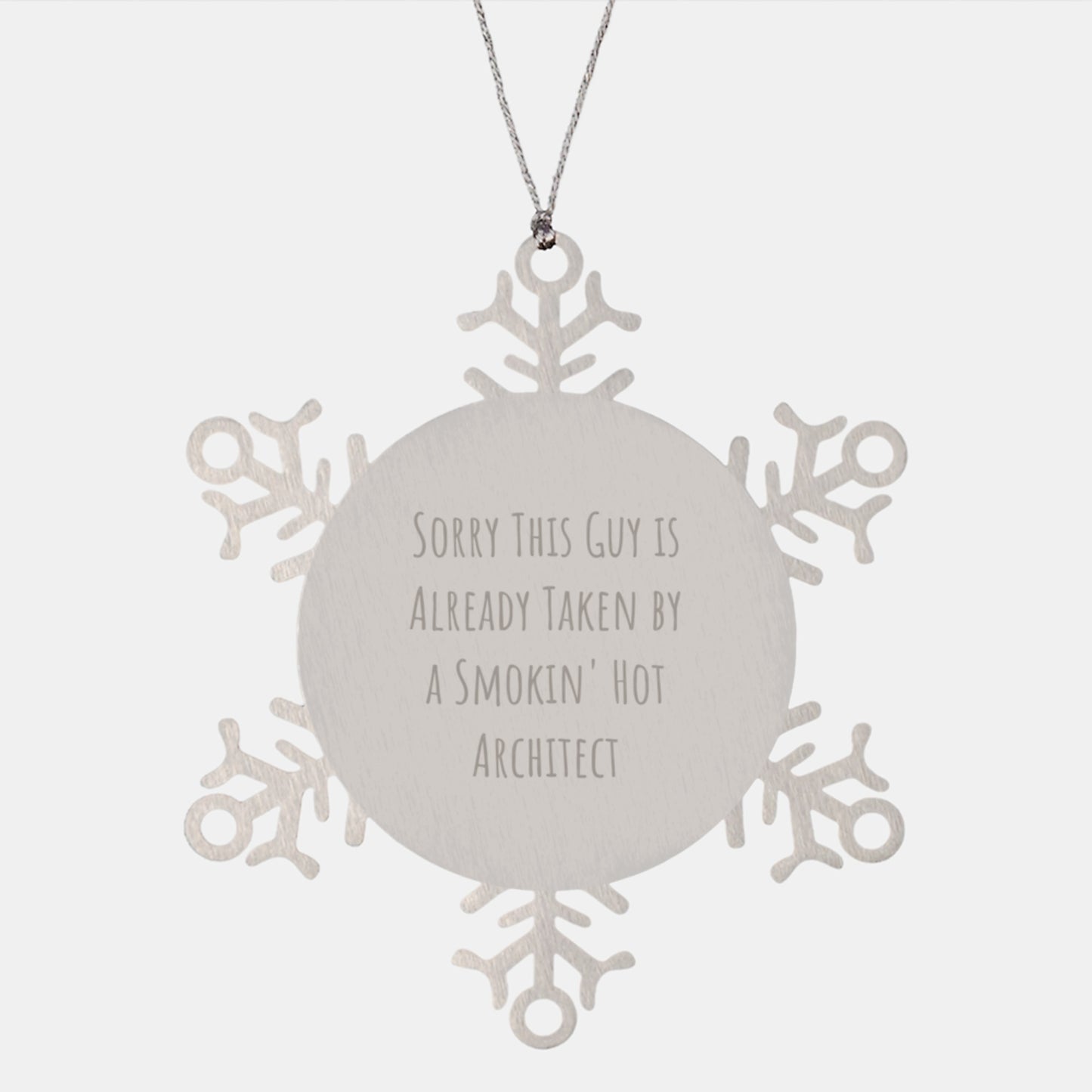 Architect Snowflake Ornament, Funny Quote, Christmas Unique Gifts for Men, Women, Friends, Coworkers, Family - Image 1