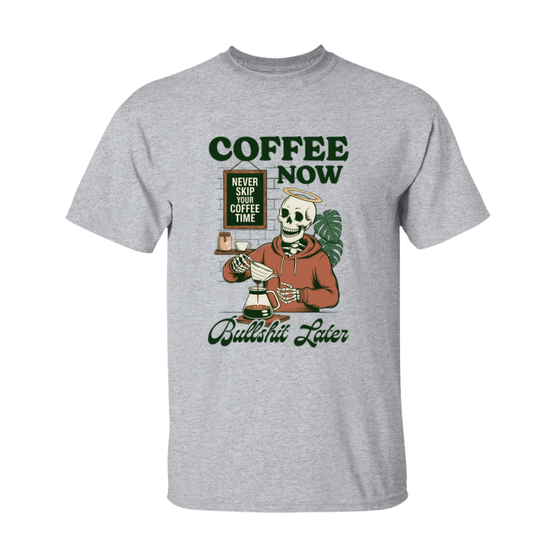 Funny Halloween Coffee Lovers T-Shirt, Graphic Halloween Tee, Gildan 500 Unisex