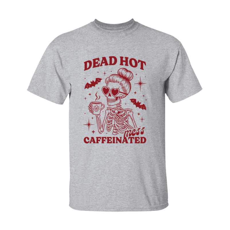 Funny Halloween Coffee Lovers T-Shirt, Graphic Halloween Tee, Gildan 500 Unisex