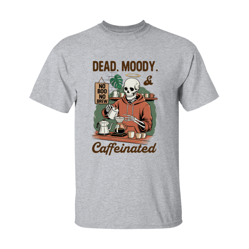 Funny Halloween Coffee Lovers T-Shirt, Graphic Halloween Tee, Gildan 500 Unisex