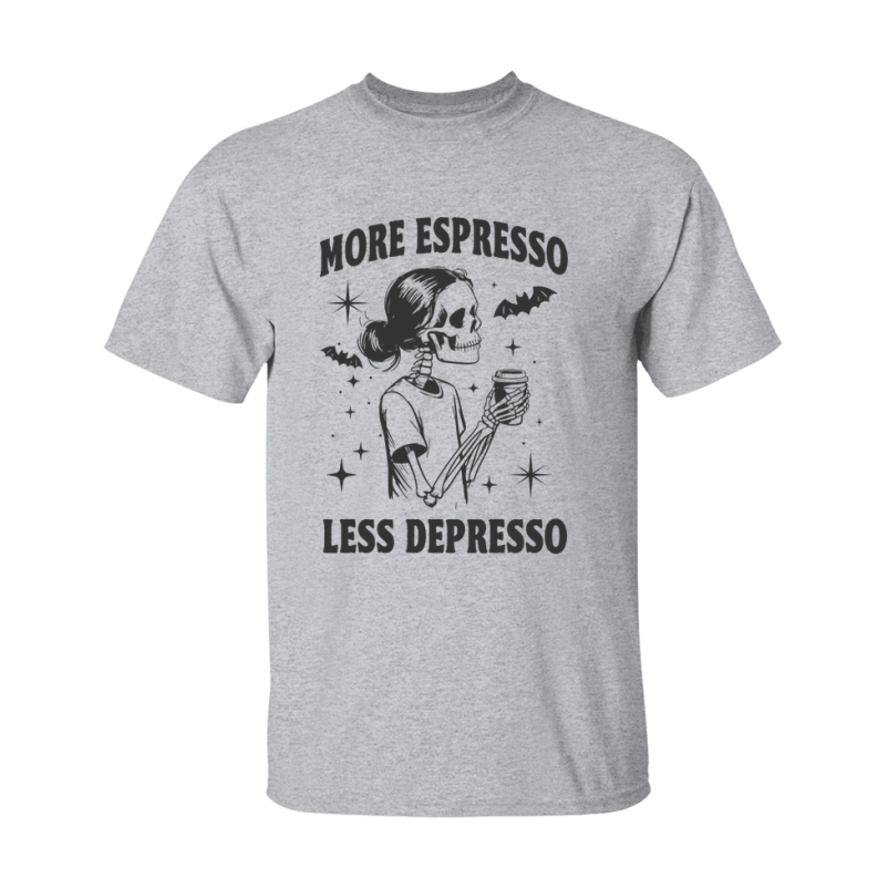 Funny Halloween Coffee Lovers T-Shirt, Graphic Halloween Tee, Gildan 500 Unisex