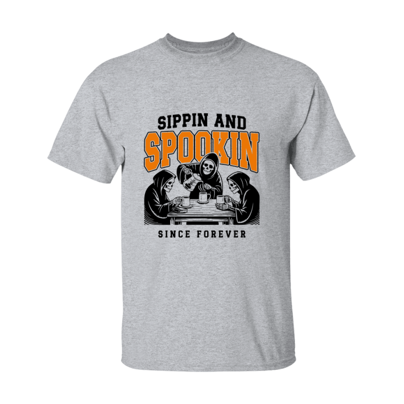 Funny Halloween Coffee Lovers T-Shirt, Graphic Halloween Tee, Gildan 500 Unisex