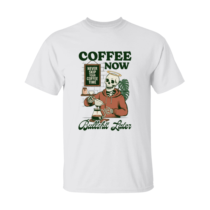Funny Halloween Coffee Lovers T-Shirt, Graphic Halloween Tee, Gildan 500 Unisex