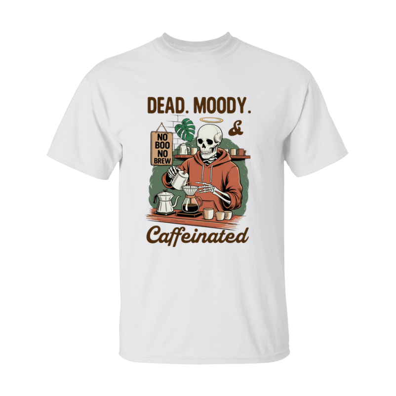 Funny Halloween Coffee Lovers T-Shirt, Graphic Halloween Tee, Gildan 500 Unisex