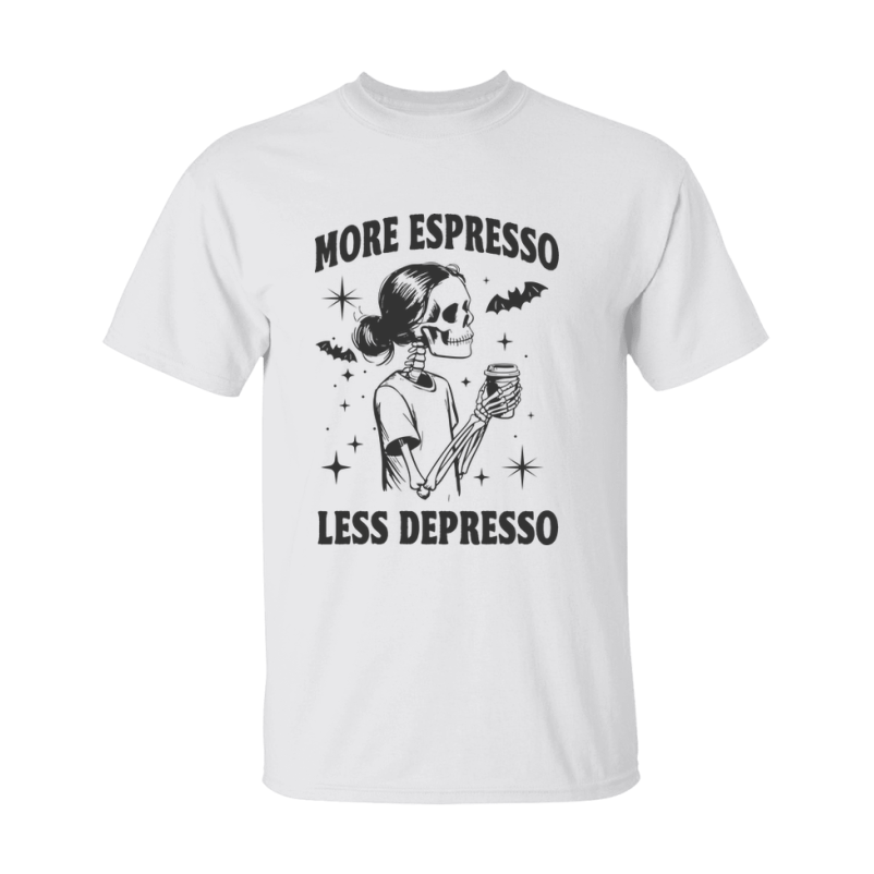 Funny Halloween Coffee Lovers T-Shirt, Graphic Halloween Tee, Gildan 500 Unisex