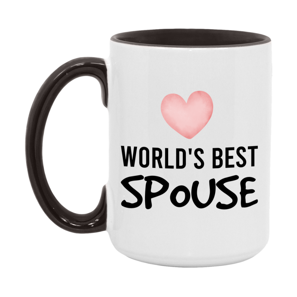 World's Best Spouse Mug, Spouse Superlative Coffee Mug, 11oz or 15oz Ceramic Cup, Gift for Spouse