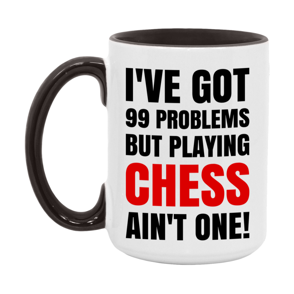 Funny Board Game Mug Gift, I've Got 99 Problems But Playing Board Games Ain't One! 11oz or 15oz Ceramic Coffee Mug for Board Game Lovers