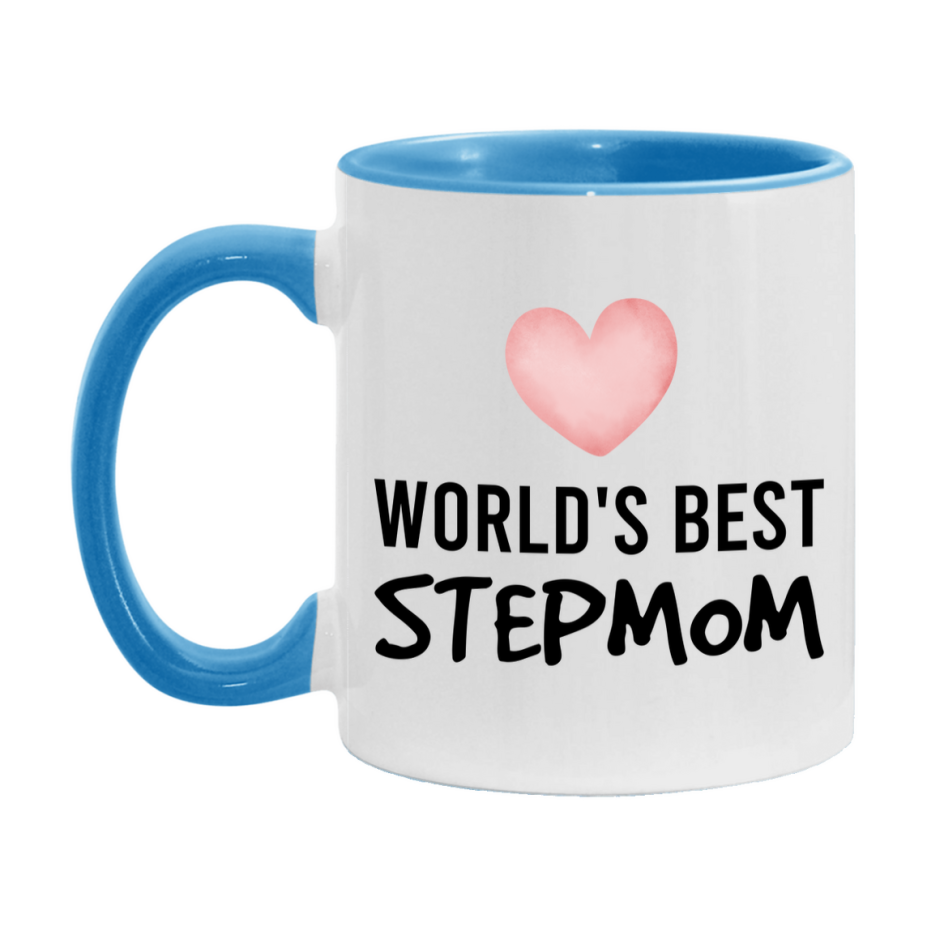 World's Best Stepmom Mug, Stepmom Superlative Coffee Mug, 11oz or 15oz Ceramic Cup, Gift for Stepmom