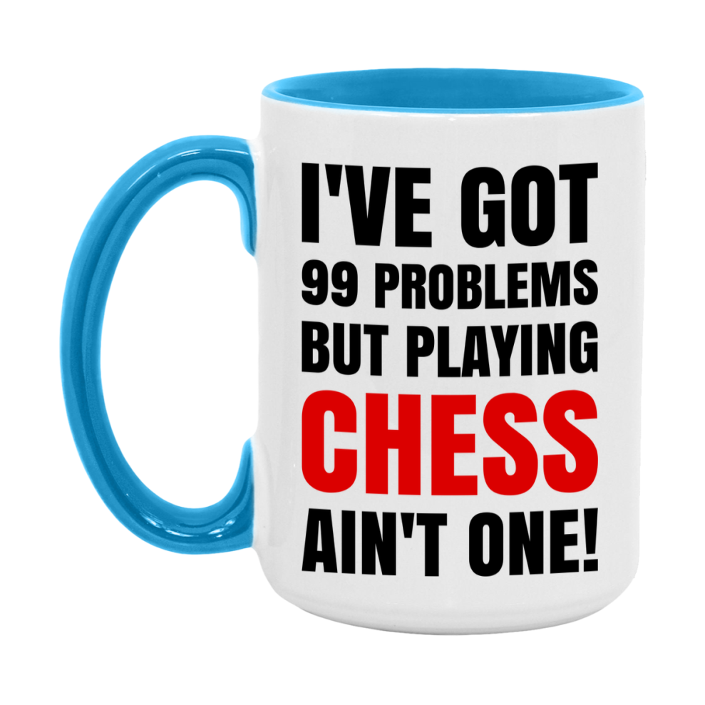 Funny Board Game Mug Gift, I've Got 99 Problems But Playing Board Games Ain't One! 11oz or 15oz Ceramic Coffee Mug for Board Game Lovers