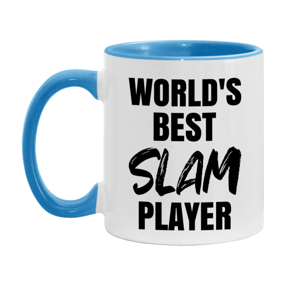 World's Best Slam Player Mug, Funny Card Game Player Gift, 11Oz Or 15Oz White Ceramic Mug