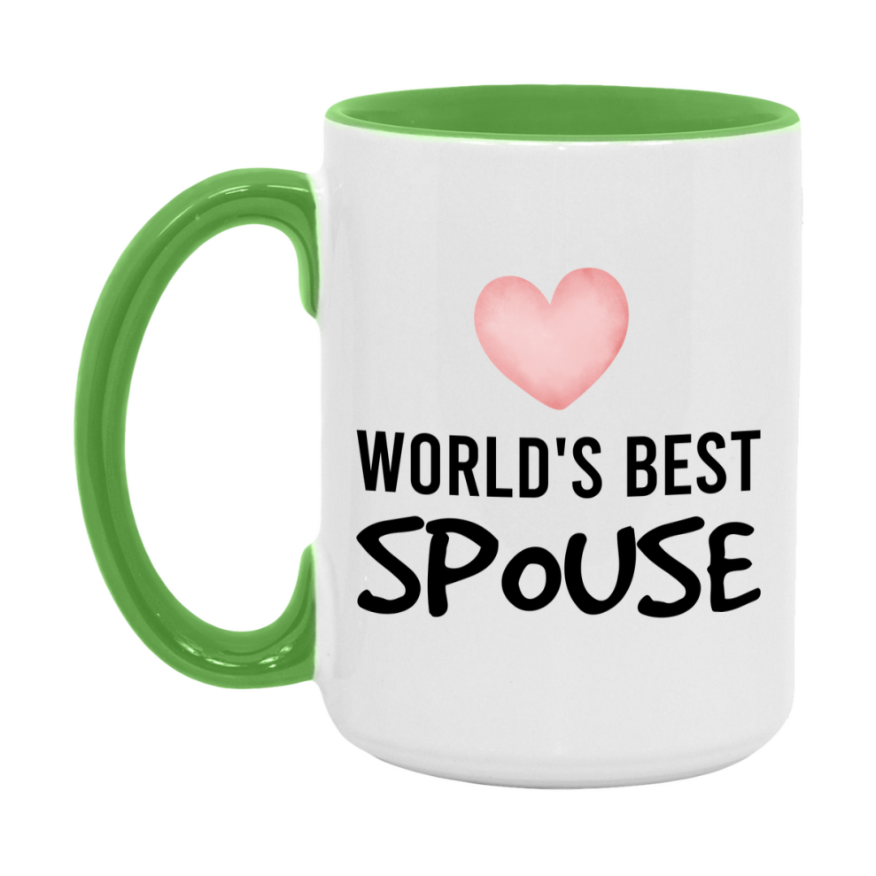 World's Best Spouse Mug, Spouse Superlative Coffee Mug, 11oz or 15oz Ceramic Cup, Gift for Spouse