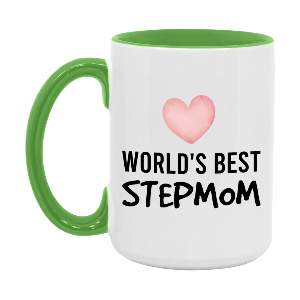World's Best Stepmom Mug, Stepmom Superlative Coffee Mug, 11oz or 15oz Ceramic Cup, Gift for Stepmom