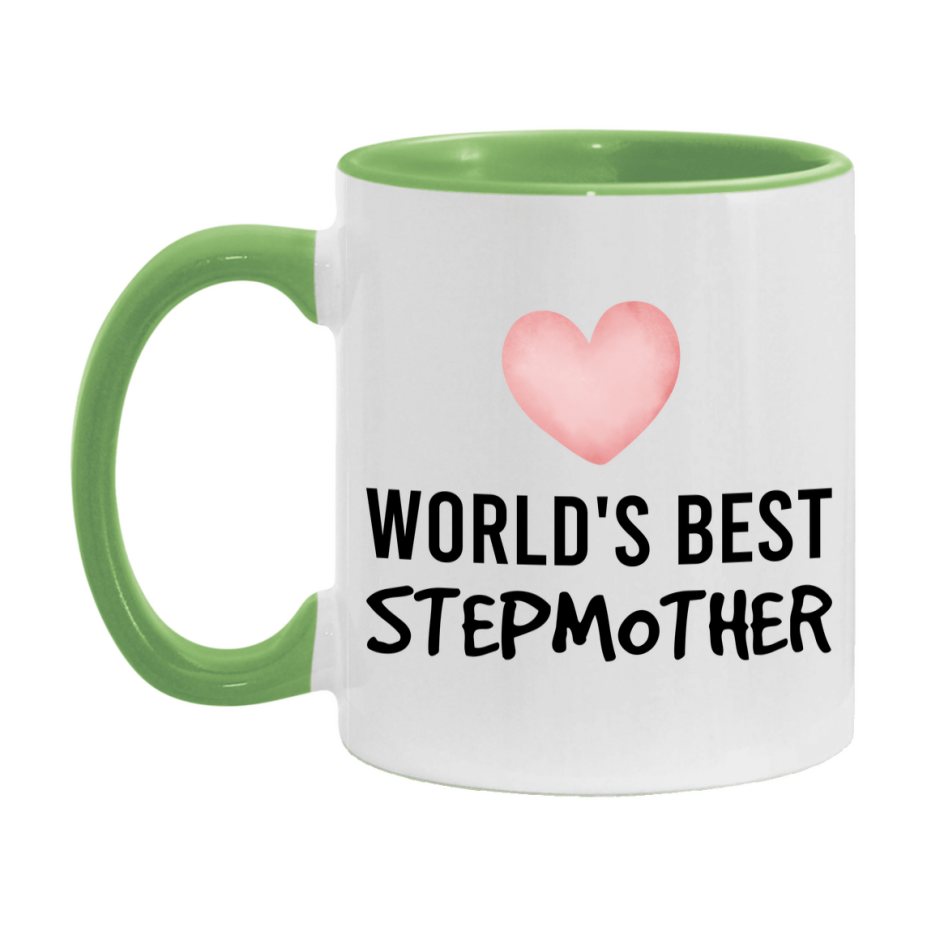 World's Best Stepmother Mug, Stepmother Superlative Coffee Mug, 11oz or 15oz Ceramic Cup, Gift for Stepmother
