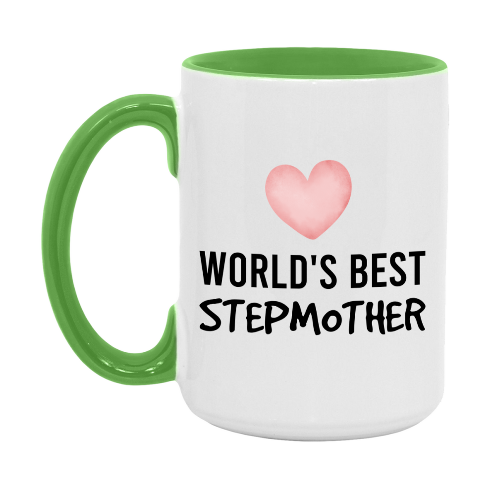 World's Best Stepmother Mug, Stepmother Superlative Coffee Mug, 11oz or 15oz Ceramic Cup, Gift for Stepmother