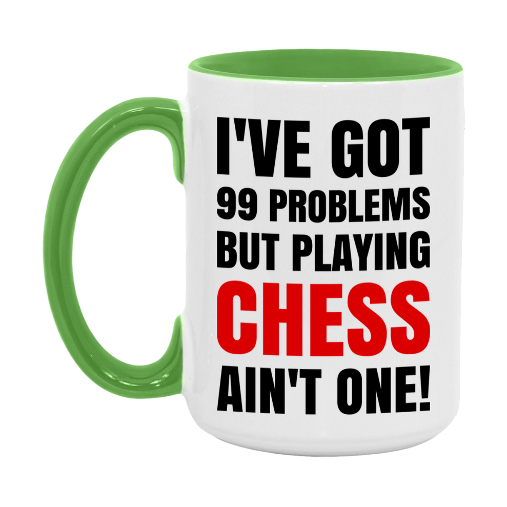 Funny Board Game Mug Gift, I've Got 99 Problems But Playing Board Games Ain't One! 11oz or 15oz Ceramic Coffee Mug for Board Game Lovers