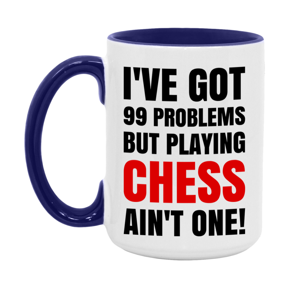 Funny Board Game Mug Gift, I've Got 99 Problems But Playing Board Games Ain't One! 11oz or 15oz Ceramic Coffee Mug for Board Game Lovers